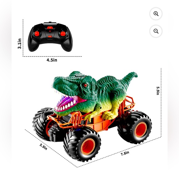 Bennol Remote Control Dinosaur Car, 2.4Ghz RC Truck for Kids NIP - Picture 6 of 11